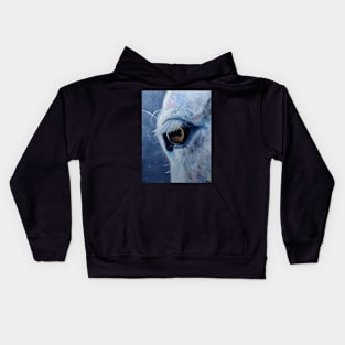 Equine Perspective - Oil Painting Kids Hoodie